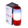 VT-6211 2*3W LED LIGHT BLUETOOTH SPEAKER WITH USB & TF CARD SLOT-RED