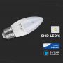 VT-289 5.5W PLASTIC CANDLE BULB SAMSUNG CHIP 3000K E27