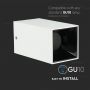 VT-882 GU10 FITTING SQUARE WHITE+BLACK