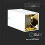 VT-882 GU10 FITTING SQUARE WHITE+GOLD