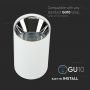 VT-882 GU10 FITTING ROUND WHITE + CHROME