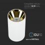 VT-882 GU10 FITTING ROUND WHITE GOLD