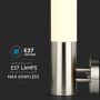 VT-833 E27 WALL LAMP WITH STAINLESS STEEL BODY IP44