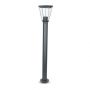 VT-839 E27 BOLLARD LAMP WITH CLEAR COVER-BLACK