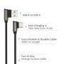 VT-5362 1M TYPE-C USB CABLE L-TYPE -BLACK(DIAMOND SERIES)