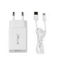 VT-5382 FAST CHARGING SET WITH TRAVEL ADAPTER & TYPE-C USB CABLE-WHITE