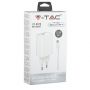 VT-5372 CHARGING SET WITH TRAVEL ADAPTER & TYPE-C USB CABLE-WHITE