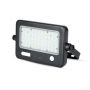 VT-788-10 10W LED SOLAR FLOODLIGHT-DETACHABLE TWIN PAD 4000K BLACK BODY