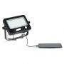 VT-788-10 10W LED SOLAR FLOODLIGHT-DETACHABLE TWIN PAD 4000K BLACK BODY