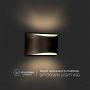 VT-815 10W WALL LIGHT WITH BRIDGELUX CHIP 4000K IP54 BLACK BODY