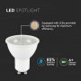 VT-291 8W GU10 Zarowka LED / Chip SAMSUNG / Barwa:3000K / Kat 38' / Trzonek:GU10