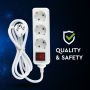 VT-1113-2 3WAYS SOCKET WITH SWITCH(3G1.5MM2 X 1.5M)-WHITE