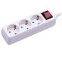 VT-1113-5 3WAYS SOCKET WITH SWITCH(3G1.5MM2 X 5M)-WHITE