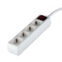 VT-1114-5 4WAYS SOCKET WITH SWITCH(3G1.5MM2 X 5M)-WHITE