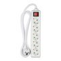 VT-1115-2 5WAYS SOCKET WITH SWITCH(3G1.5MM2 X 1.5M)-WHITE