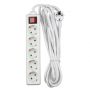 VT-1115-5 5WAYS SOCKET WITH SWITCH(3G1.5MM2 X 5M)-WHITE