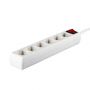 VT-1116-2 6WAYS SOCKET WITH SWITCH(3G1.5MM2 X 1.5M)-WHITE