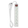 VT-1116-2 6WAYS SOCKET WITH SWITCH(3G1.5MM2 X 1.5M)-WHITE