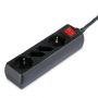 VT-1117-2 4 HOLES SOCKET WITH SWITCH(3G1.5MM2 X1.5M)-BLACK