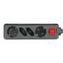 VT-1117-2 4 HOLES SOCKET WITH SWITCH(3G1.5MM2 X1.5M)-BLACK