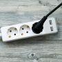 VT-1124-5 3WAYS SOCKET WITH 2USB(3G1.5MM2 X5M)-WHITE