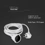 VT-3001-3 EXTENSION CORD(3G1.5MM2X3M)10/16A,-WHITE