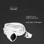 VT-3001-5 EXTENSION CORD(3G1.5MM2X5M)16A-WHITE