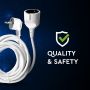 VT-3001-5 EXTENSION CORD(3G1.5MM2X5M)16A-WHITE