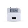 VT-1026 USB TRAVEL ADAPTOR WITH DOUBLE BLISTER PACKAGE-WHITE