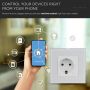 VT-5134 EU WIFI WALL SOCKET WHITE-COMPATIBLE WITH ALEXA & GOOGLE HOME