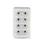 VT-1054 4 OUTLET ADAPTER 2.5A -WHITE