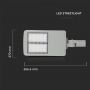 VT-122ST 120W Lampa uliczna LED (CLASS II, Zasilacz INVENTRONICS) / Chip SAMSUNG / Barwa:4000K / sciemniana