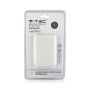 VT-3510 5000mah POWER BANK WITH LED LIGHT DISPLAY & BUILT IN CABLE -WHITE