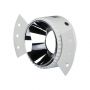 VT-889 Oprawa wpuszczana Spot / Trzonek:GU10 / Okragla  / Bialy FRAME+ / Chrom REFLECTOR