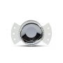 VT-889 Oprawa wpuszczana Spot / Trzonek:GU10 / Okragla  / Bialy FRAME+ / Chrom REFLECTOR