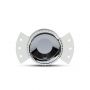 VT-889 GU10 ROUND FITTING WITH WHITE FRAME+CHROME REFLECTOR