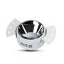 VT-889 Oprawa wpuszczana Spot / Trzonek:GU10 / Okragla  / Bialy FRAME+ / Chrom REFLECTOR
