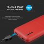 VT-3518-R Power Bank / 3.7V/10000mAh / Czerwony