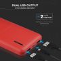 VT-3518-R Power Bank / 3.7V/10000mAh / Czerwony