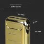 VT-3522 10000mah POWER BANK WITH DUAL USB+TYPEC-GOLD