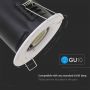 VT-703 GU10 FIRERATED DOWNLIGHT WITH TWIST AND LOCK THICK BODY-WHITE