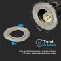 VT-703 GU10 FIRERATED DOWNLIGHT WITH TWIST AND LOCK THICK BODY-NICKEL