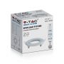 VT-817 GU10 FITTING ROUND WHITE 2PCS/PACK