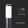 VT-838 BOLLARD LAMP-STAINLESS STEEL BODY(45CM) E27 GREY-IP44