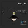 VT-720 WALL LAMP-MATT BLACK-DOWN IP65