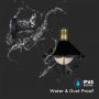 VT-720 WALL LAMP-MATT BLACK-DOWN IP65