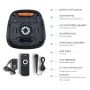 VT-6307-2 35W RECHARGEABLE SPEAKER WITH TWS FUNCTION-1 WIRED MICROPHONE-RFCONTROL(2*6.5inch)