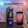 VT-6307-2 35W RECHARGEABLE SPEAKER WITH TWS FUNCTION-1 WIRED MICROPHONE-RFCONTROL(2*6.5inch)