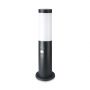 VT-838 BOLLARD LAMP-PIR SENSOR-STAINLESS STEEL BODY(45CM)E27 BLACK-IP44