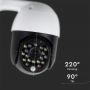 VT-5159 P09-18 IP Kamera zewnetrzna WIFI z czerwonymi i niebieskimi diodami-3MP-IP65-DOME